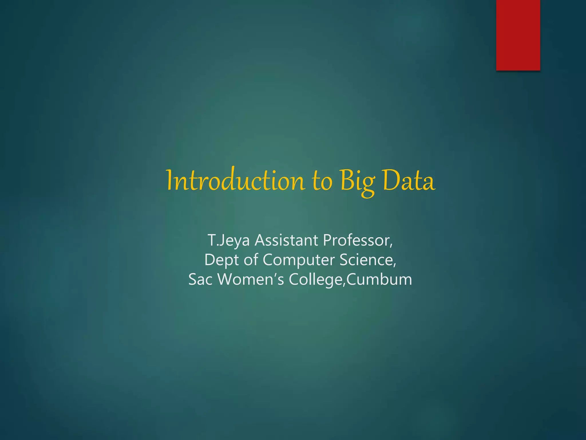 Big data analytics ppt