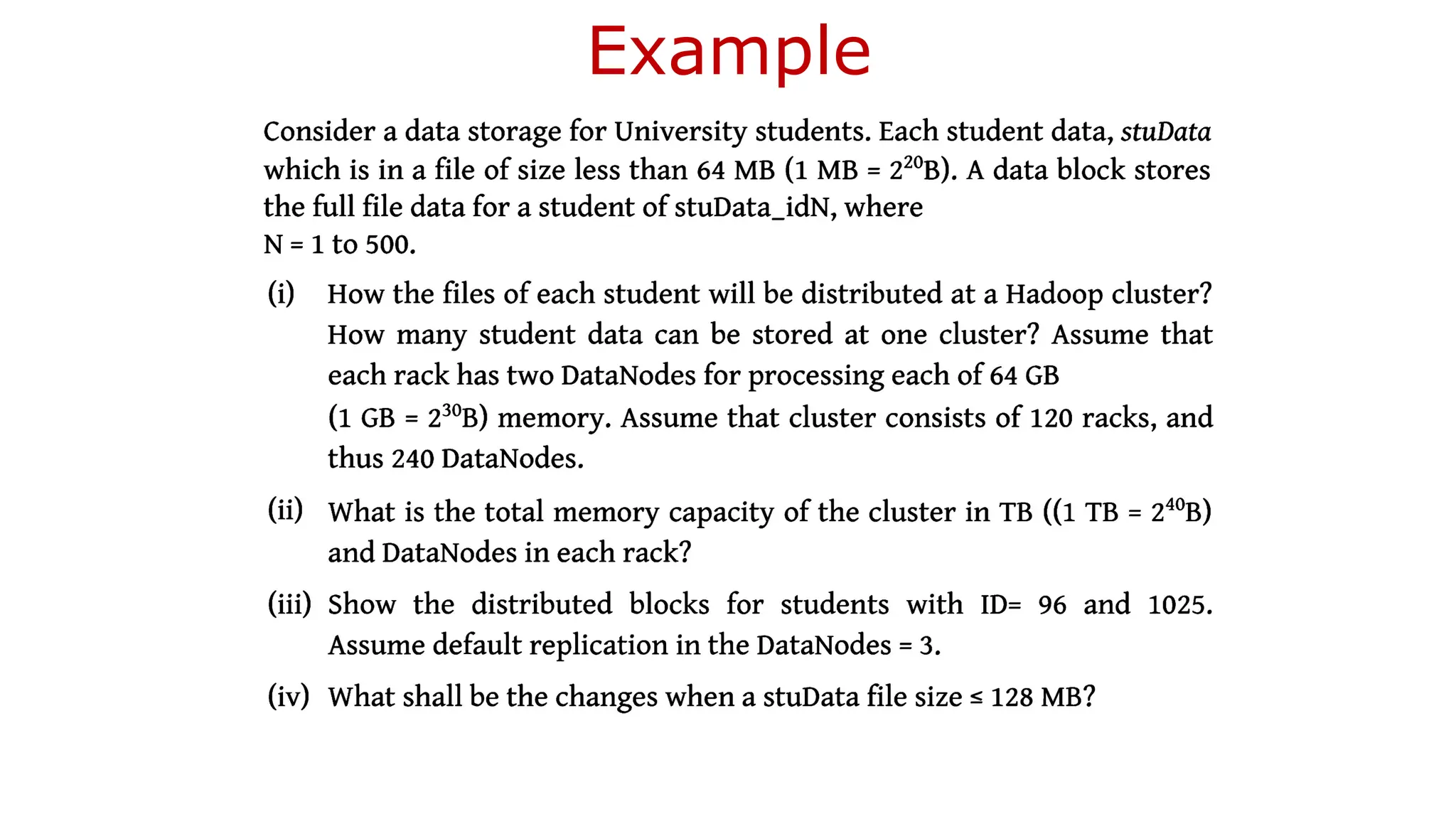Example
 