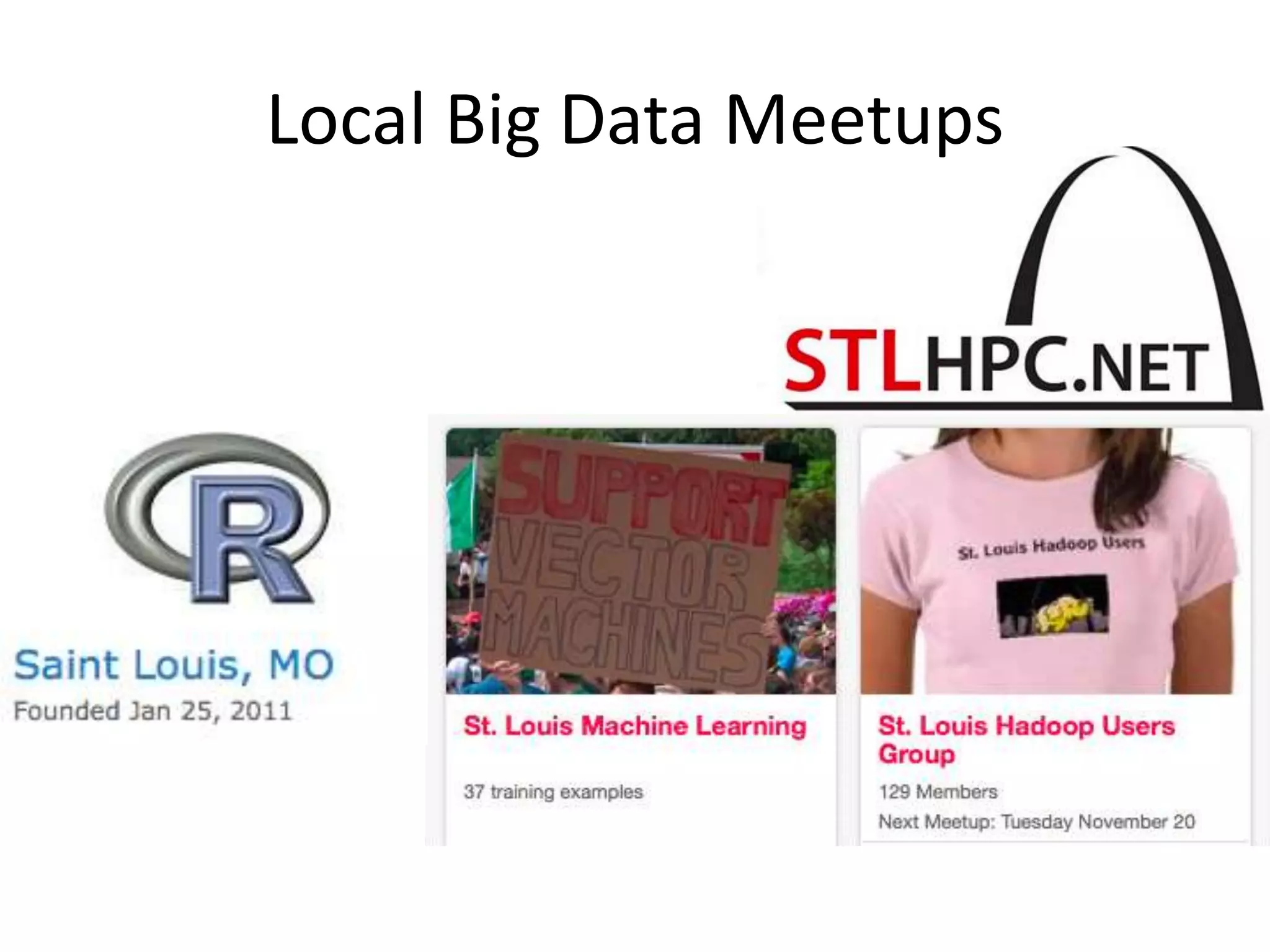 Local Big Data Meetups
 
