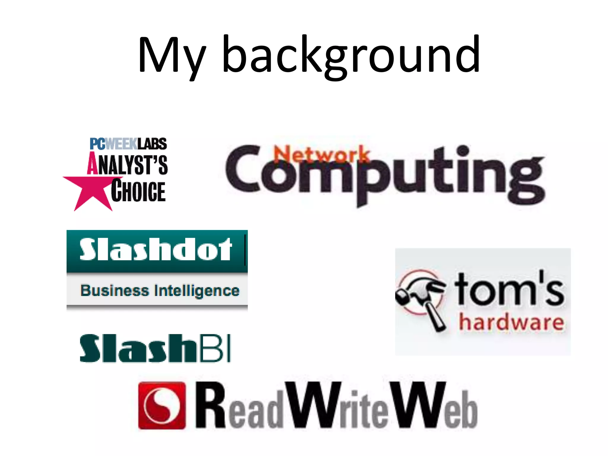 Editorial management positions:
My background
 