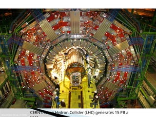 Maximilien Brice, © CERN
CERN’s Large Hydron Collider (LHC) generates 15 PB a
 