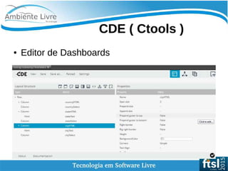    
CDE ( Ctools )
● Editor de Dashboards
 
