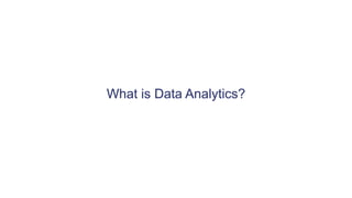 Confidential – Do Not Distribute3
What is Data Analytics?
 