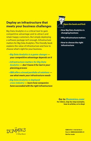 Big data analytics infrastructure for dummies