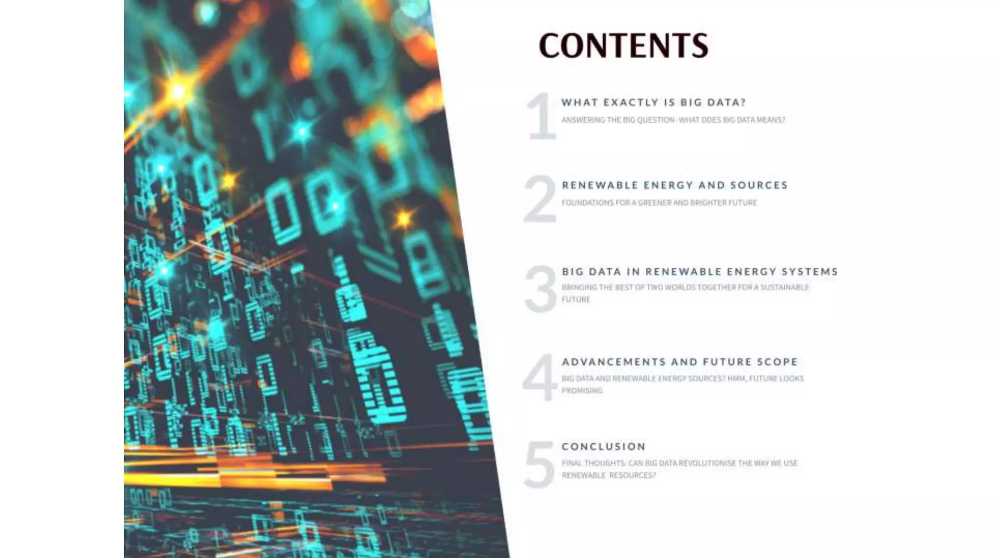 Big Data Analytics in Renewable Energy Systems | PPTX
