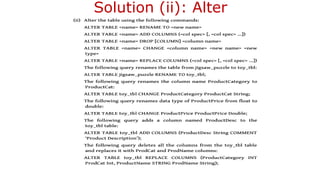 Solution (ii): Alter
 