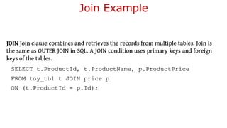 Join Example
 