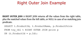 Right Outer Join Example
 