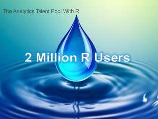 The Analytics Talent Pool With R

2 Million R Users

13

 