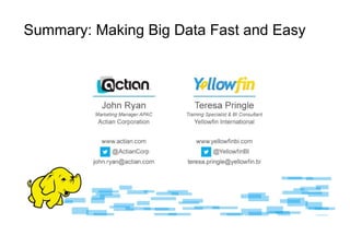 Summary: Making Big Data Fast and Easy
 