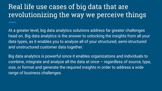Big data analytics use cases: all you need to know | PPT