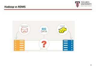 30
Hadoop vs RDMS
 