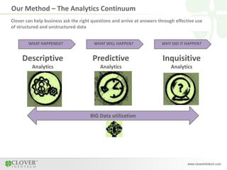 Data Analytics Continuum Bigdata and Analytics Services - Clover Infotech | PPTX
