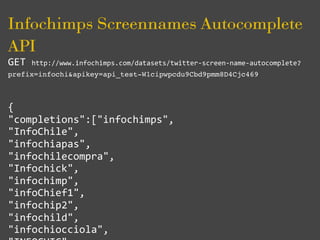 Build these APIs yourself.. if you want.

You can build these APIs yourself.
Check out http://infochimps.com/labs to see o...