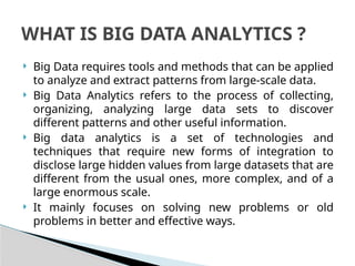 Big Data and Big Data Analytics PowerPoint lecture notes | PPTX