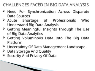 Big Data and Big Data Analytics PowerPoint lecture notes | PPTX