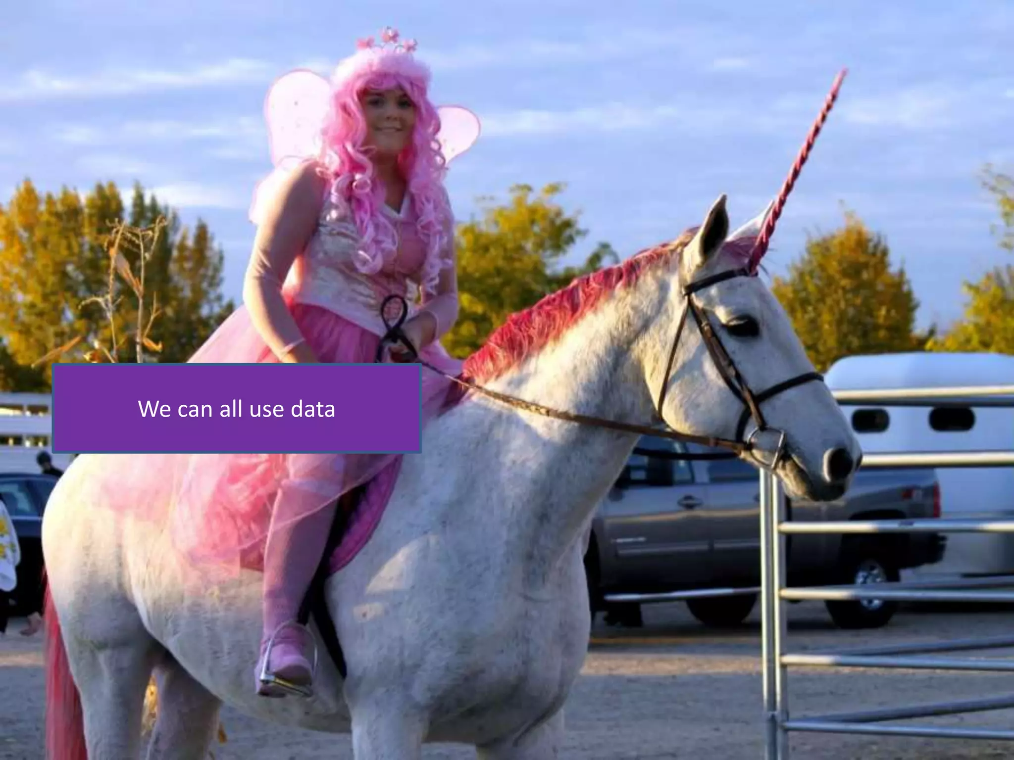 ..................................................................................................................................................................................................
We can all use data
 