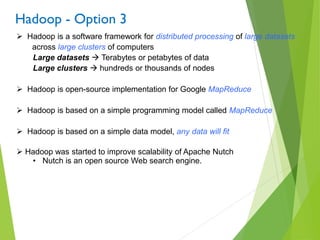 Big data and hadoop overvew | PDF