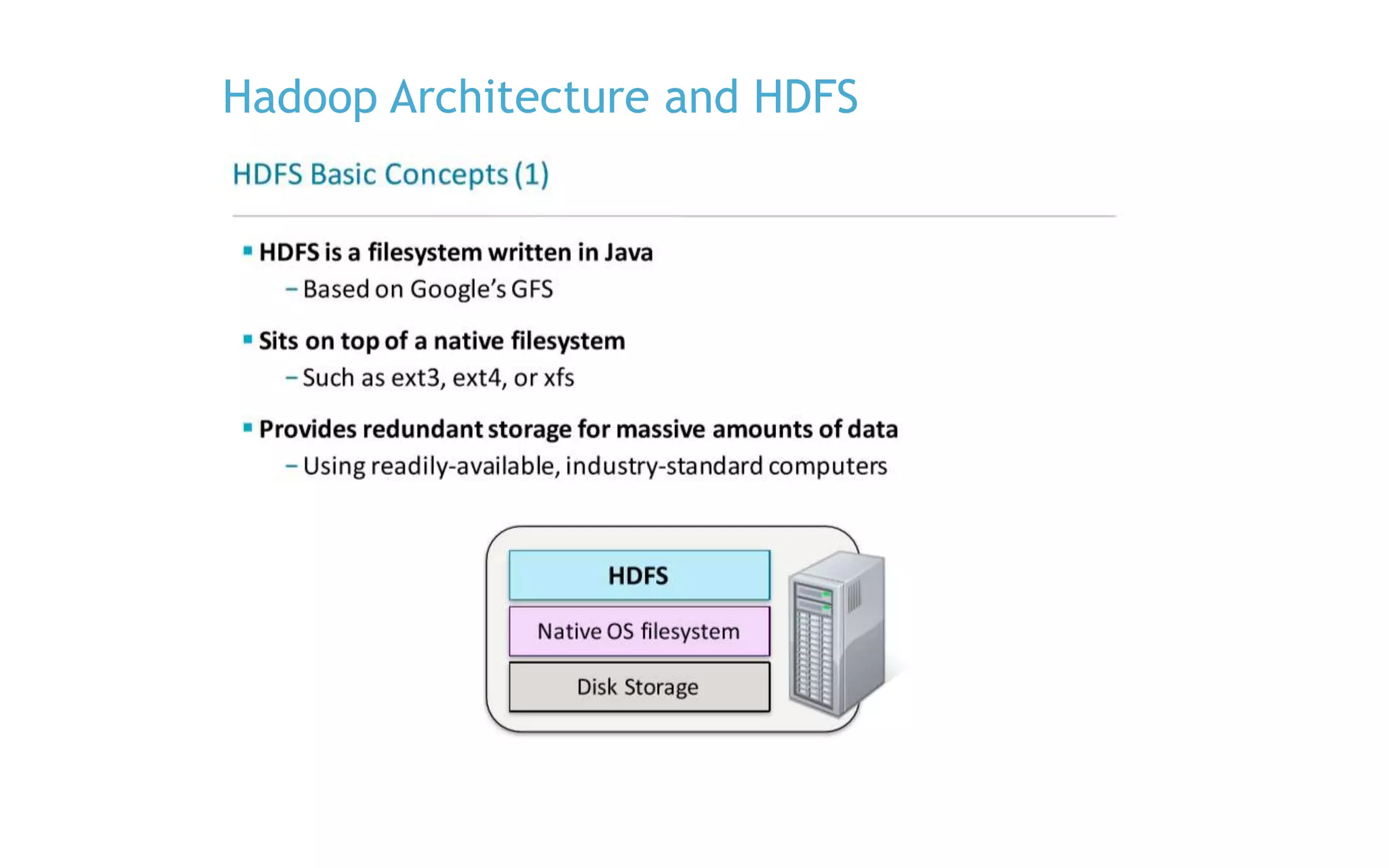 Hadoop Architecture and HDFS