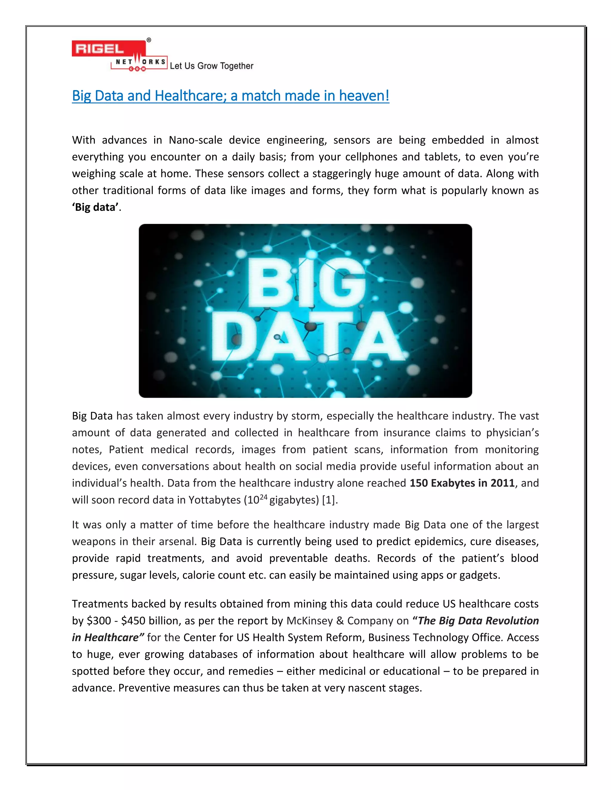 Big data and healthcare a match made in heaven pdf