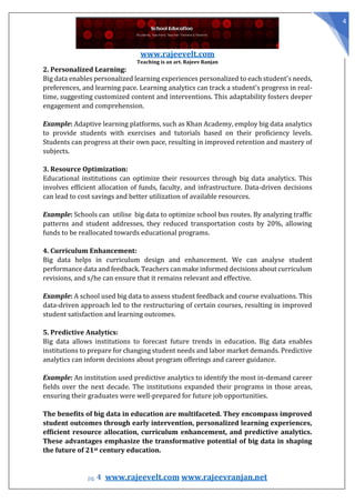 Big Data Impact on Teaching and Learning | PDF