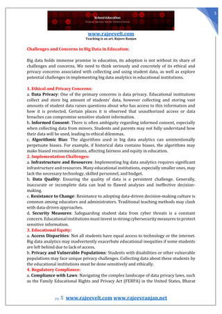 Big Data Impact on Teaching and Learning | PDF