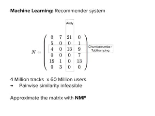 Big data and machine learning @ Spotify | PDF
