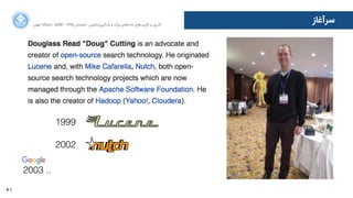 61
‫ﺍاﻥن‬‫ﺮ‬‫ﺗﻬ‬ ‫ﺩدﺍاﻧﺸﮕﺎﻩه‬ ACM - ۱۳۹۵ ‫ﺗﺎﺑﺴﺘﺎﻥن‬ - ‫‌ﻣﺎﺷﯿﻦ‬‫ﯼی‬‫ﯾﺎﺩدﮔﯿﺮ‬ ‫ﻭو‬ ‫ﺑﺰﺭرﮒگ‬ ‫‌ﻫﺎﯼی‬‫ﻩه‬‫ﺩدﺍاﺩد‬ ‫‌ﻫﺎﯼی‬‫ﺩد‬‫ﮐﺎﺭرﺑﺮ‬ ‫ﺑﺮ‬ ‫ﮔﺬﺭرﯼی‬
‫ﺳﺮﺁآﻏﺎﺯز‬
1999
2002
2003 ..
 