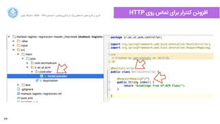 66
‫ﺍاﻥن‬‫ﺮ‬‫ﺗﻬ‬ ‫ﺩدﺍاﻧﺸﮕﺎﻩه‬ ACM - ۱۳۹۵ ‫ﺗﺎﺑﺴﺘﺎﻥن‬ - ‫‌ﻣﺎﺷﯿﻦ‬‫ﯼی‬‫ﯾﺎﺩدﮔﯿﺮ‬ ‫ﻭو‬ ‫ﺑﺰﺭرﮒگ‬ ‫‌ﻫﺎﯼی‬‫ﻩه‬‫ﺩدﺍاﺩد‬ ‫‌ﻫﺎﯼی‬‫ﺩد‬‫ﮐﺎﺭرﺑﺮ‬ ‫ﺑﺮ‬ ‫ﮔﺬﺭرﯼی‬
HTTP ‫ﺭرﻭوﯼی‬ ‫ﺗﻤﺎﺱس‬ ‫ﺑﺮﺍاﯼی‬ ‫ﮐﻨﺘﺮﻟﺮ‬ ‫ﺍاﻓﺰﻭوﺩدﻥن‬
 