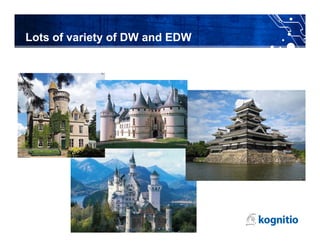 Lots of variety of DW and EDW
 