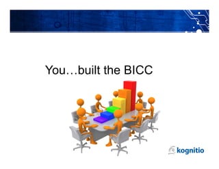You…built the BICC
 