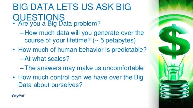 Big Data And The Future Of Money World Big Data Congress 2013 - 
