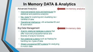 In Memory DATA & Analytics 
 