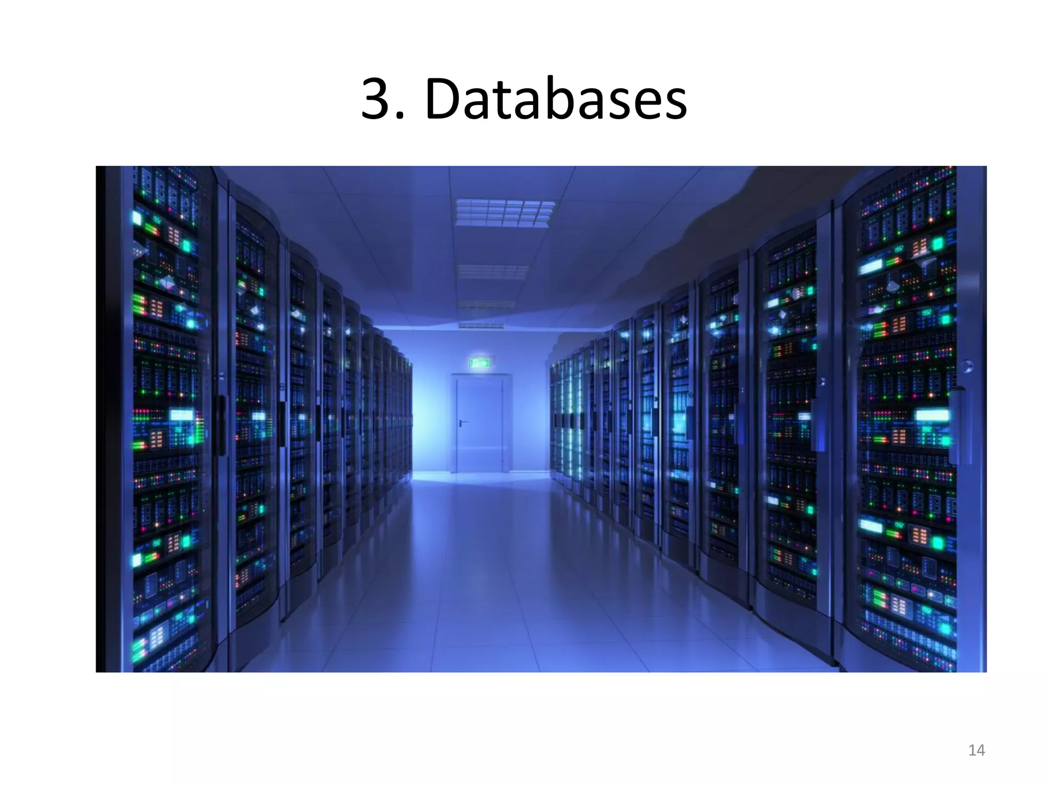 3. Databases
14
 