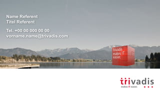 Guido Schmutz
Technology Manager
guido.schmutz@trivadis.com
 