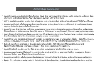 Azure data analytics platform - A reference architecture | PDF