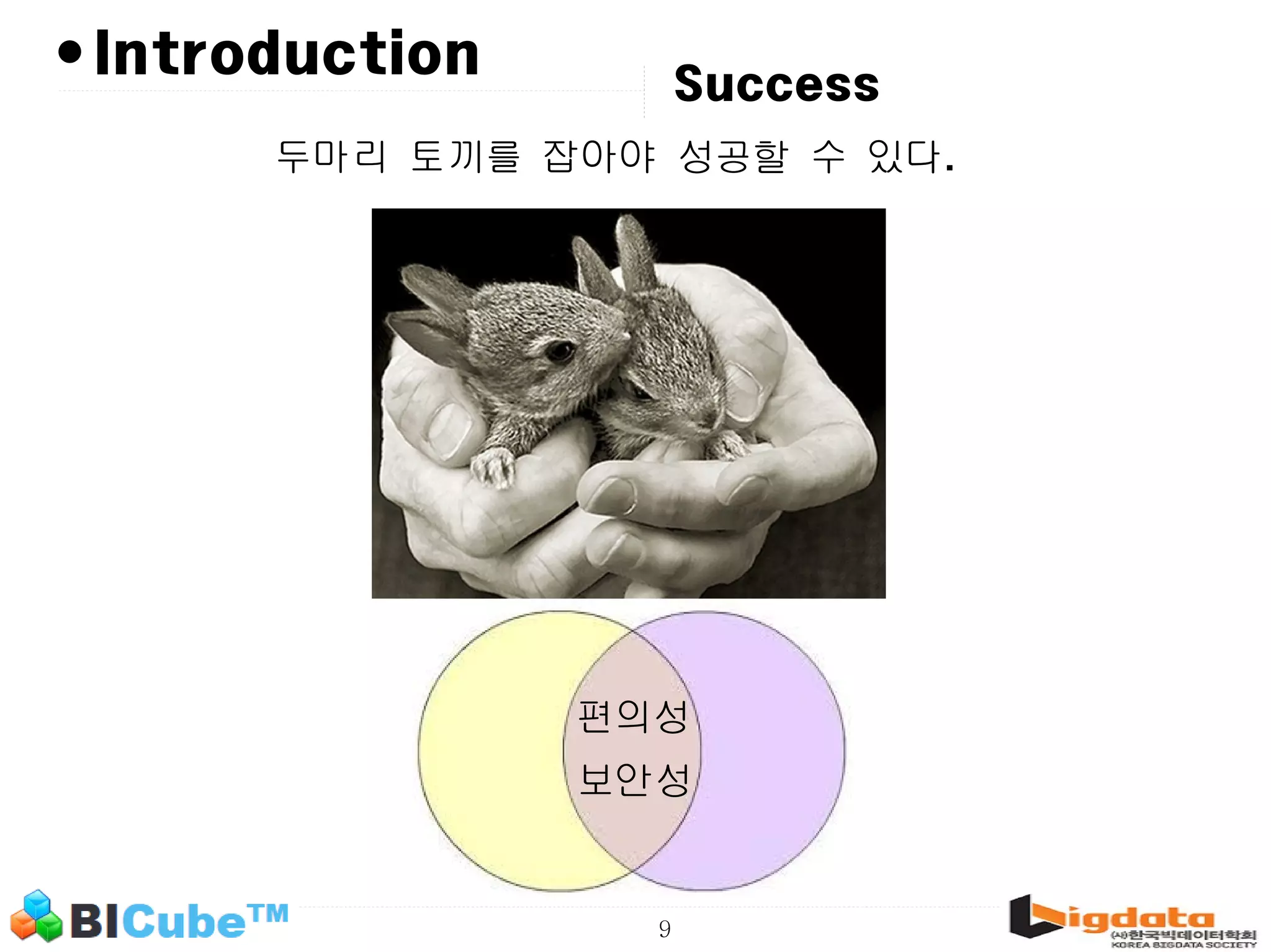 9 •Introduction Success 보안성 편의성 두마리 토끼를 잡아야 성공할 수 있다. 
