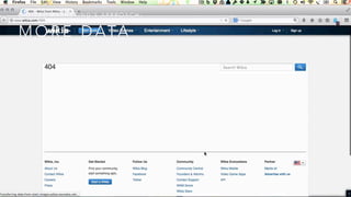 DIGITAL MARKETING’S APPROACH: 
MORE DATA 
 