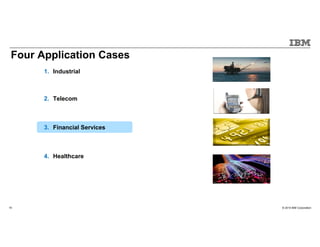 © 2015 IBM Corporation19
1. Industrial
2. Telecom
3. Financial Services
4. Healthcare
Four Application Cases
 