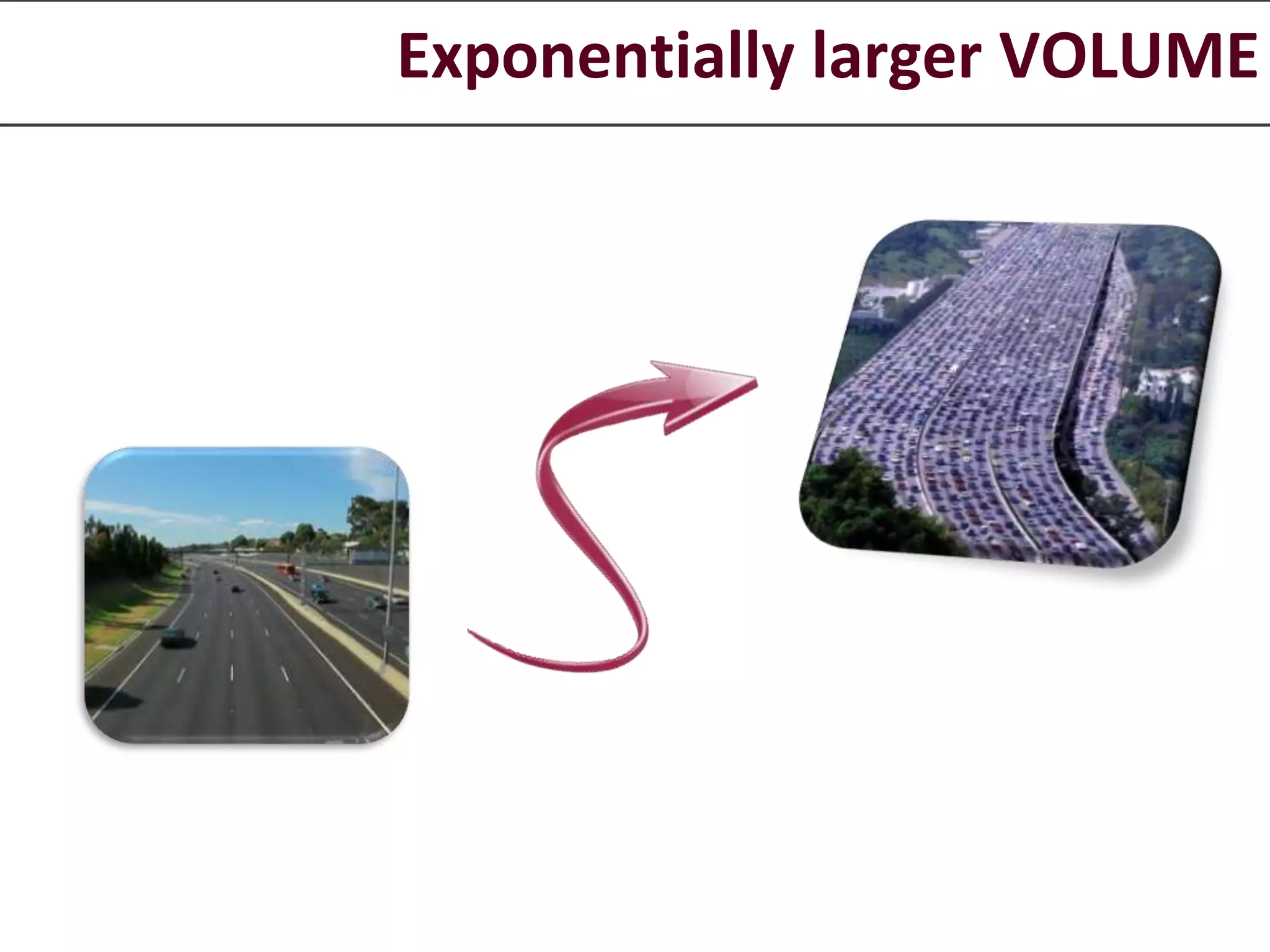 Exponentially larger VOLUME 
 