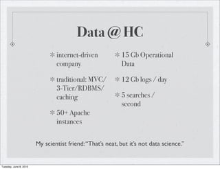 Data @ HC
                                internet-driven            15 Gb Operational
                                com...