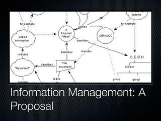 Information Management: A
Proposal
 