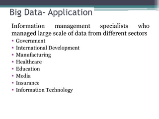 Big Data Applications in LinkedIn | PPTX
