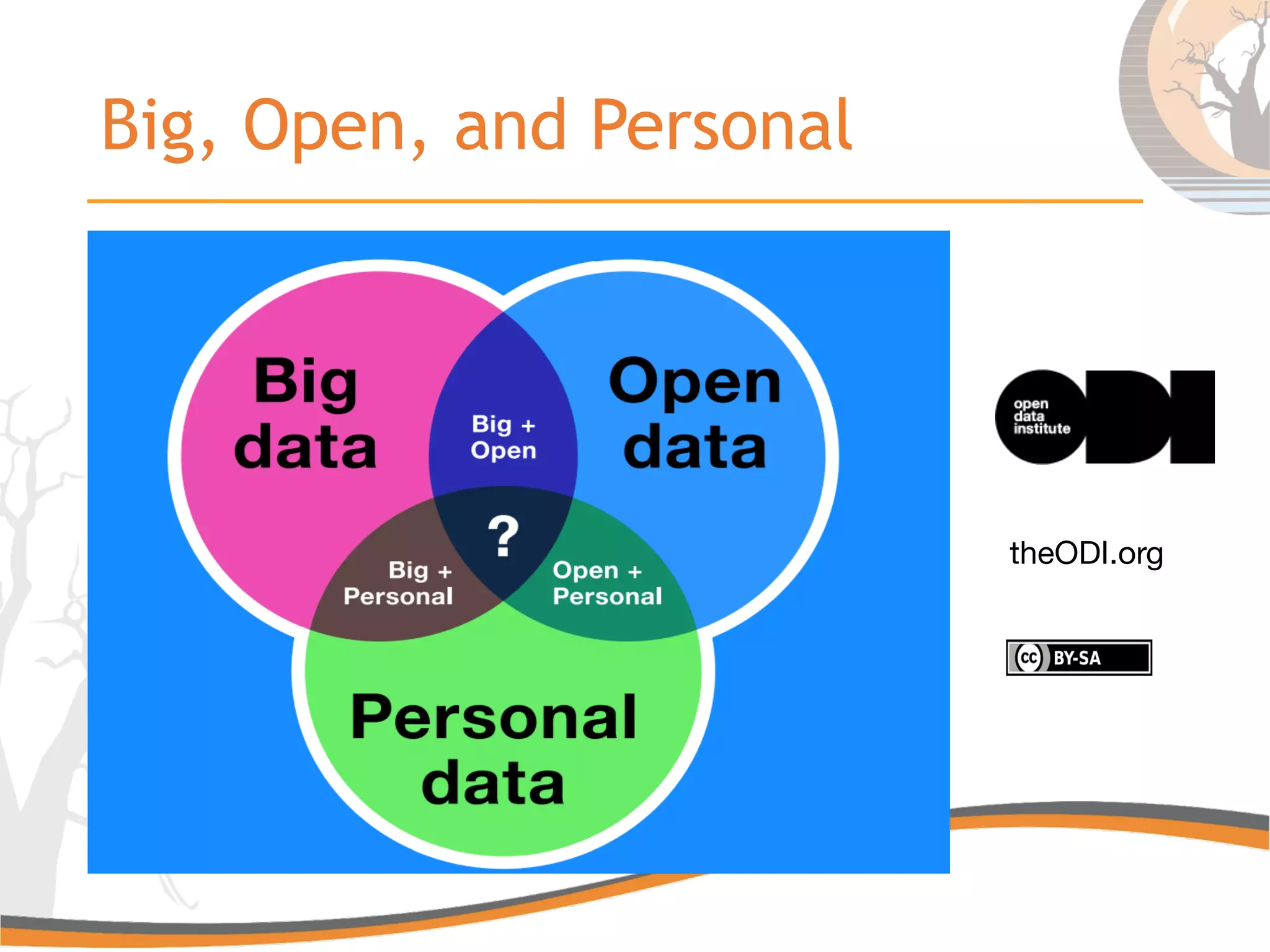 Big, Open, and Personal
theODI.org
 