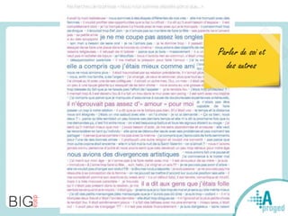 Parler de soi et
des autres
 