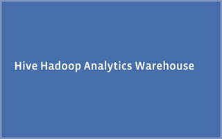 Hive Hadoop Analytics Warehouse
 