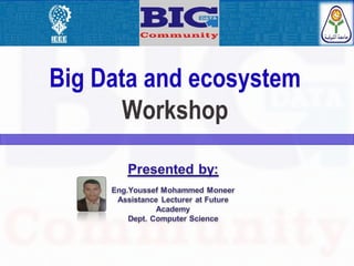 Big Data and ecosystem
Workshop
 