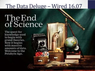 AccessInnovations,Inc..12/11/2013
The Data Deluge – Wired 16.07
 