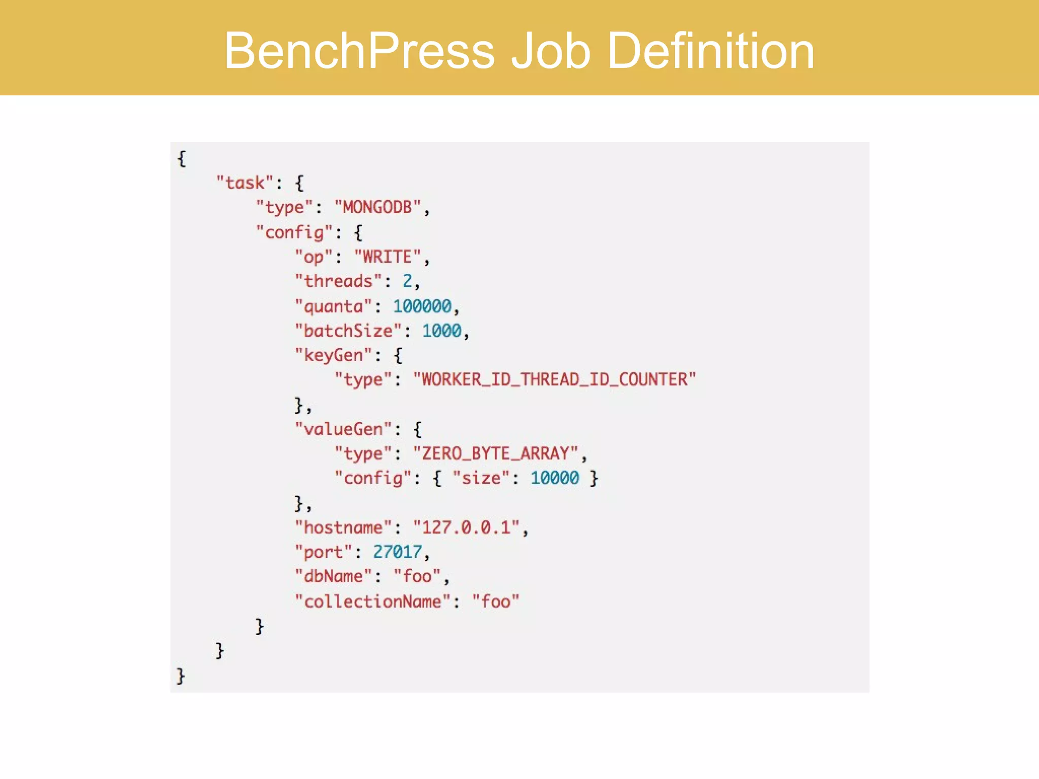 BenchPress Job Definition
 