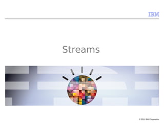 Streams




          © 2011 IBM Corporation
 